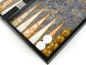 Preview: Orientalische Luxis Holz Backgammon TAVLA XXL Marmor Optik