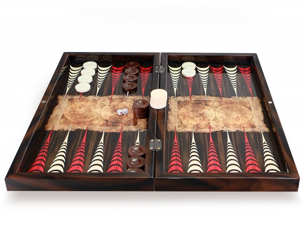 Backgammon - Luxus Antik Welt Backgammon Tavla XXL Gesellschaftsspiele Familienspiel