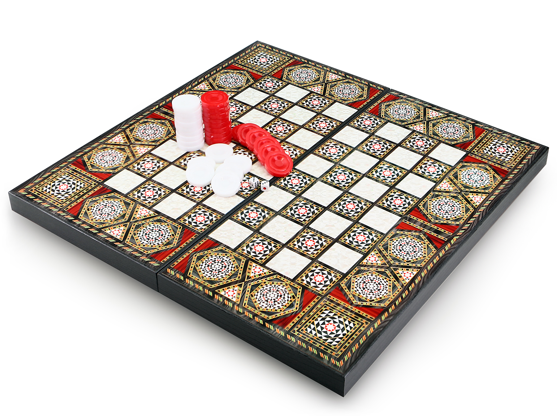 Luxus Backgammon Tavla Dama XXL Gesellschaftsspiele Familienspiel Antep B WARE 