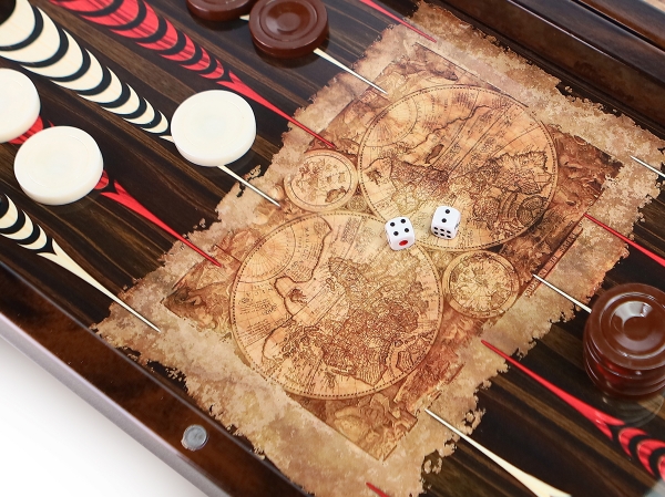 Backgammon - Luxus Antik Welt Backgammon Tavla XXL Gesellschaftsspiele Familienspiel