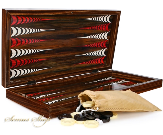 Backgammon - HOLZ BACKGAMMON TAVLA Dame XXL Vipe